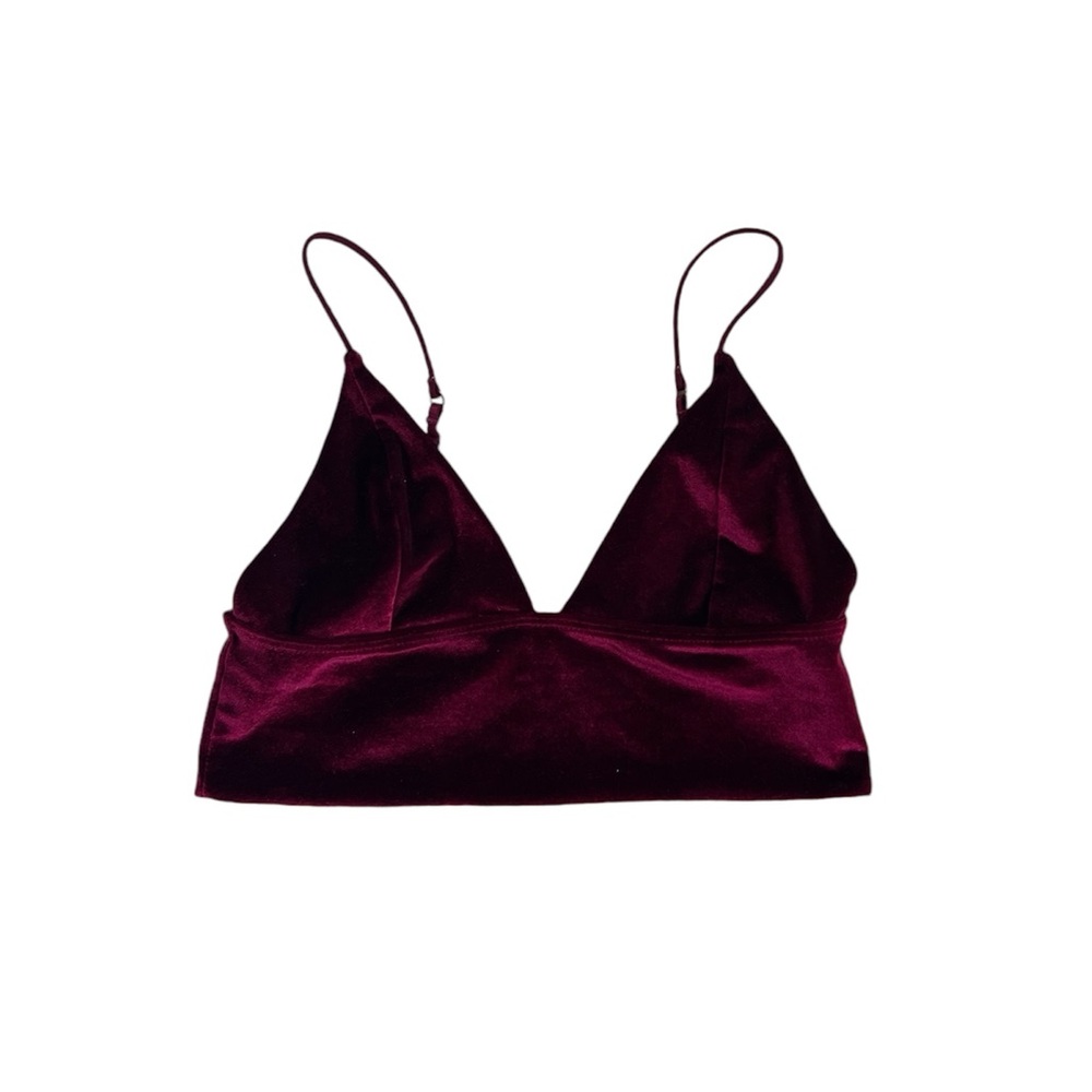 Red Velour Bralette 💋🔮